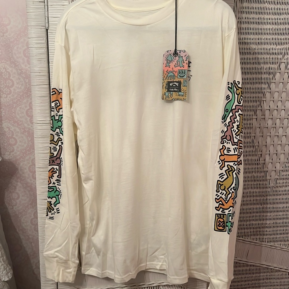 Billabong Keith Haring Long Sleeved T-Shirt NWT SzL